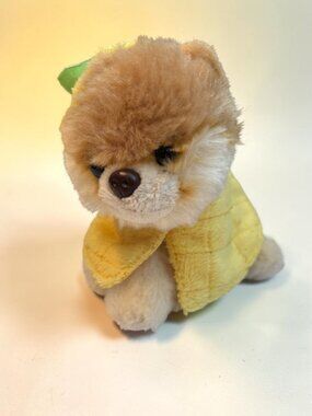 Gund Itty Bitty Boo #54 Pineapple Boo Plush Toy With Yellow Outfit